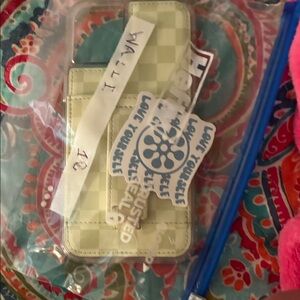 Checkered Phone Case with Stickers